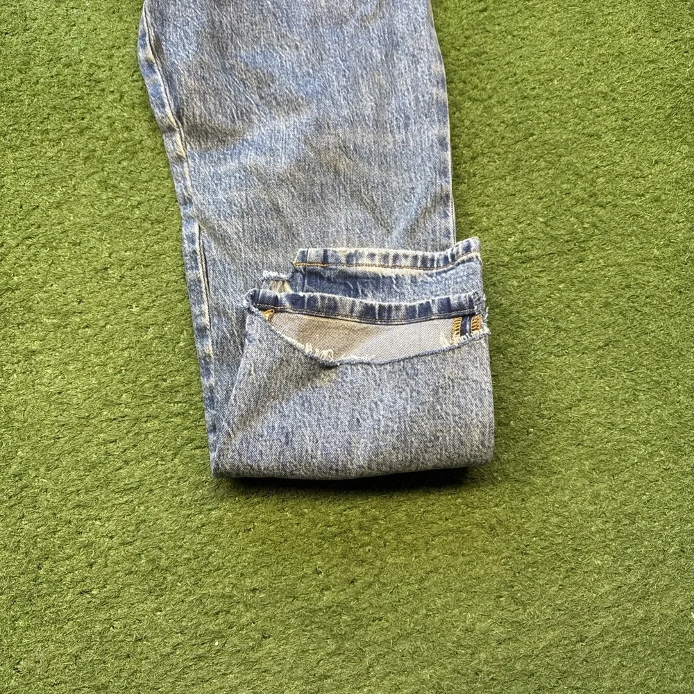 Anthropologie Pilcro Women's US 26 The Split Straight Jean Dark Wash Denim NEW‎